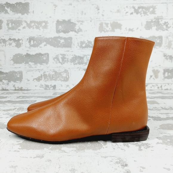 New Linea Paolo Women Rad Low Heel Square Toe Cream Dressy Office Boot C798 - Picture 1 of 11